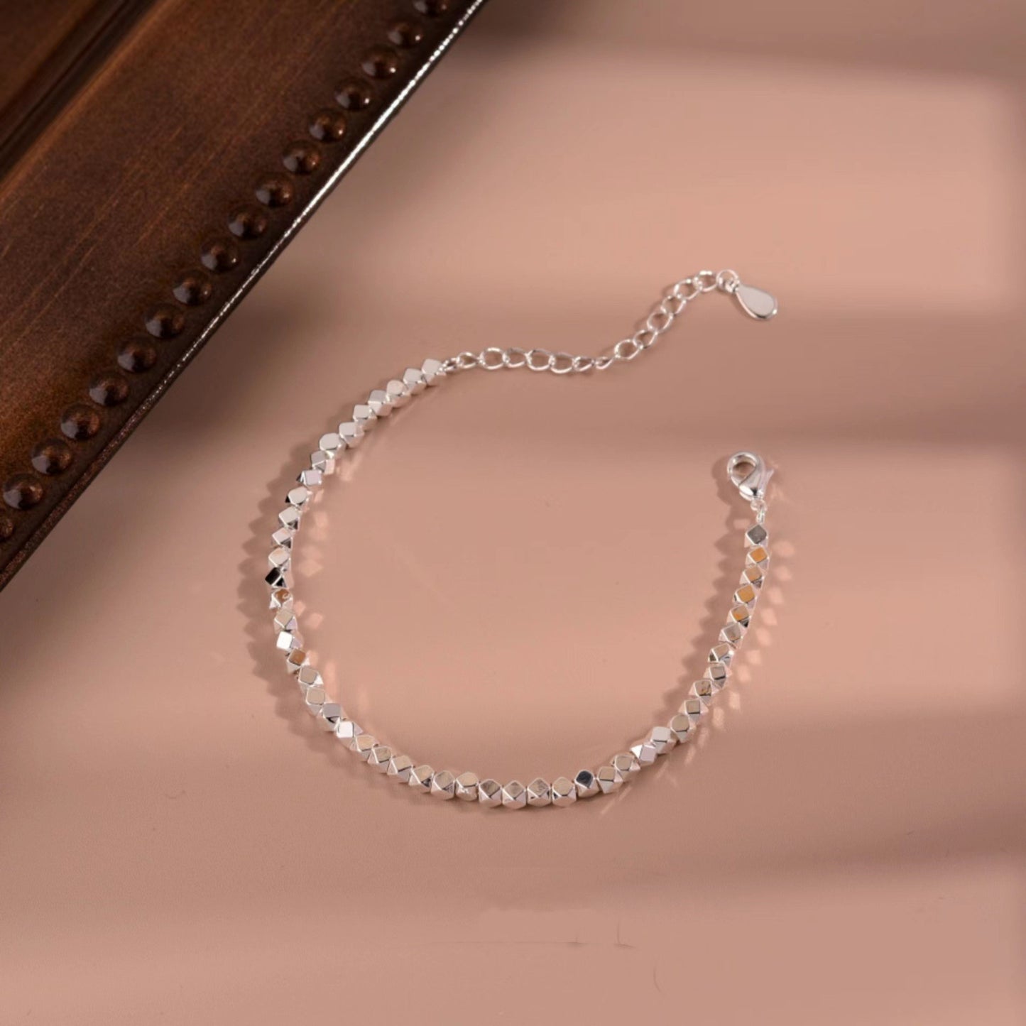Women's Geometric Sparkling Silver Necklace