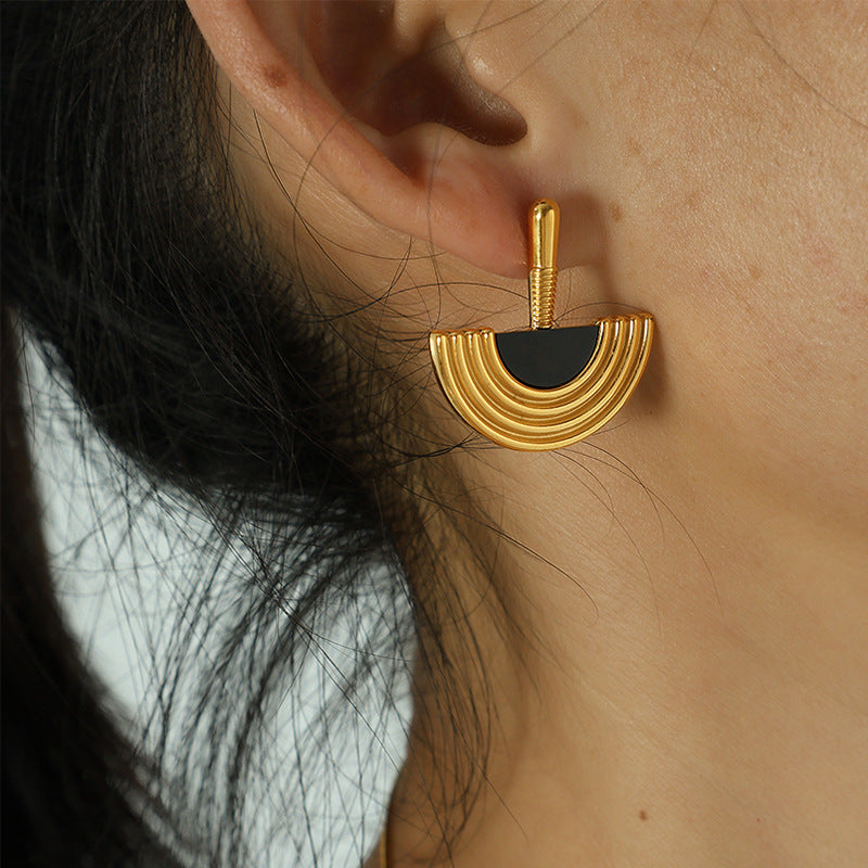 Earrings And Necklace Set Women's Metal