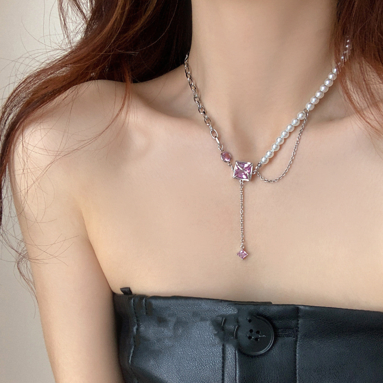 Pearl Mosaic Necklace