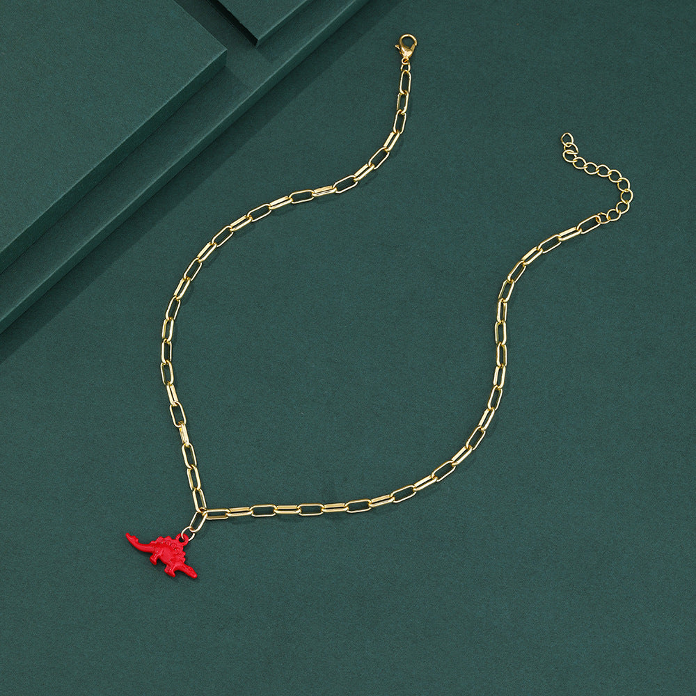 Women's Fashion Alloy Dinosaur Multilayer Necklace