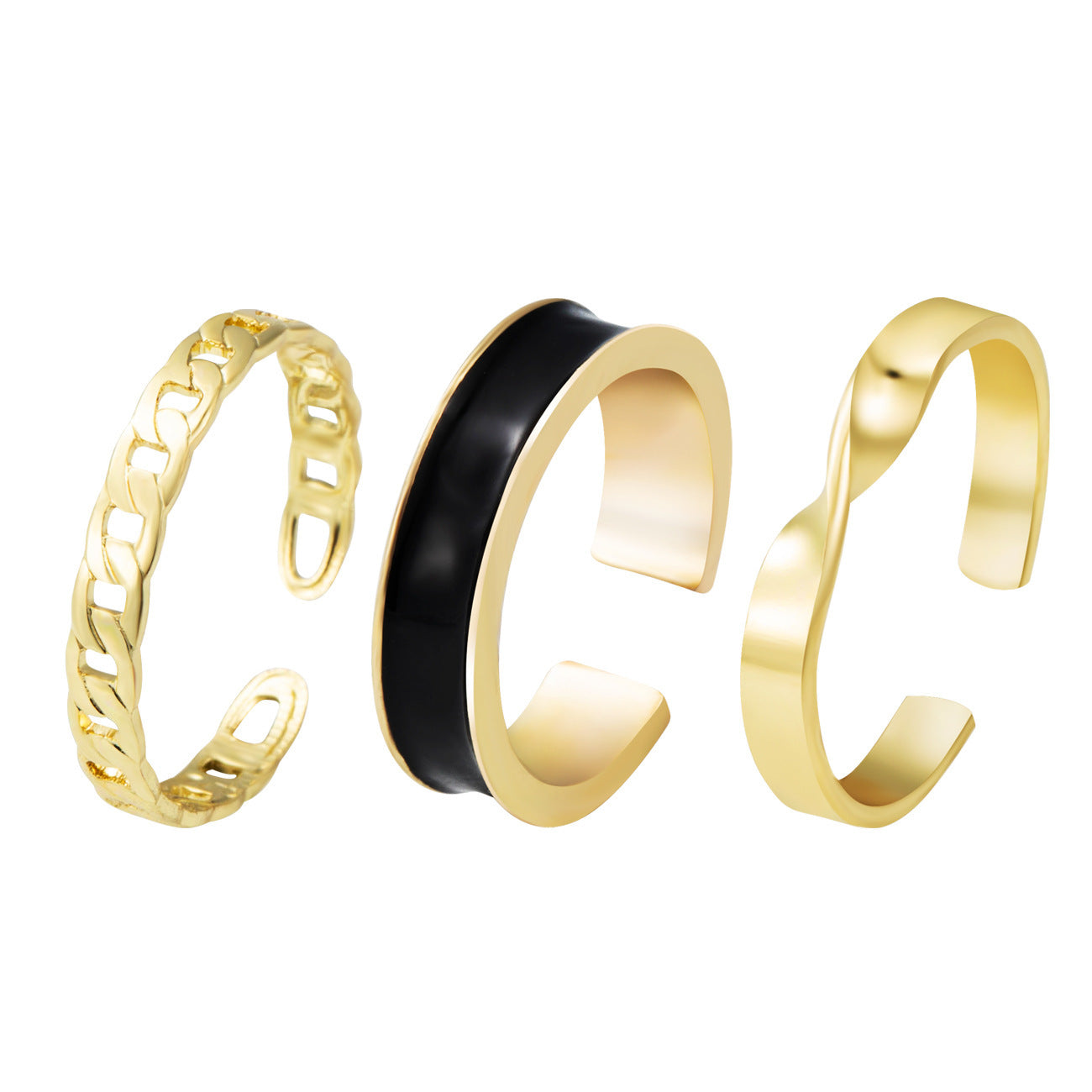 Fashion Multilayer Heart Knuckle Index Finger Ring Set