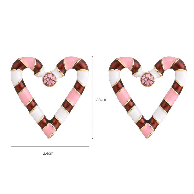 Christmas Series Love Butterfly Enamel Earrings