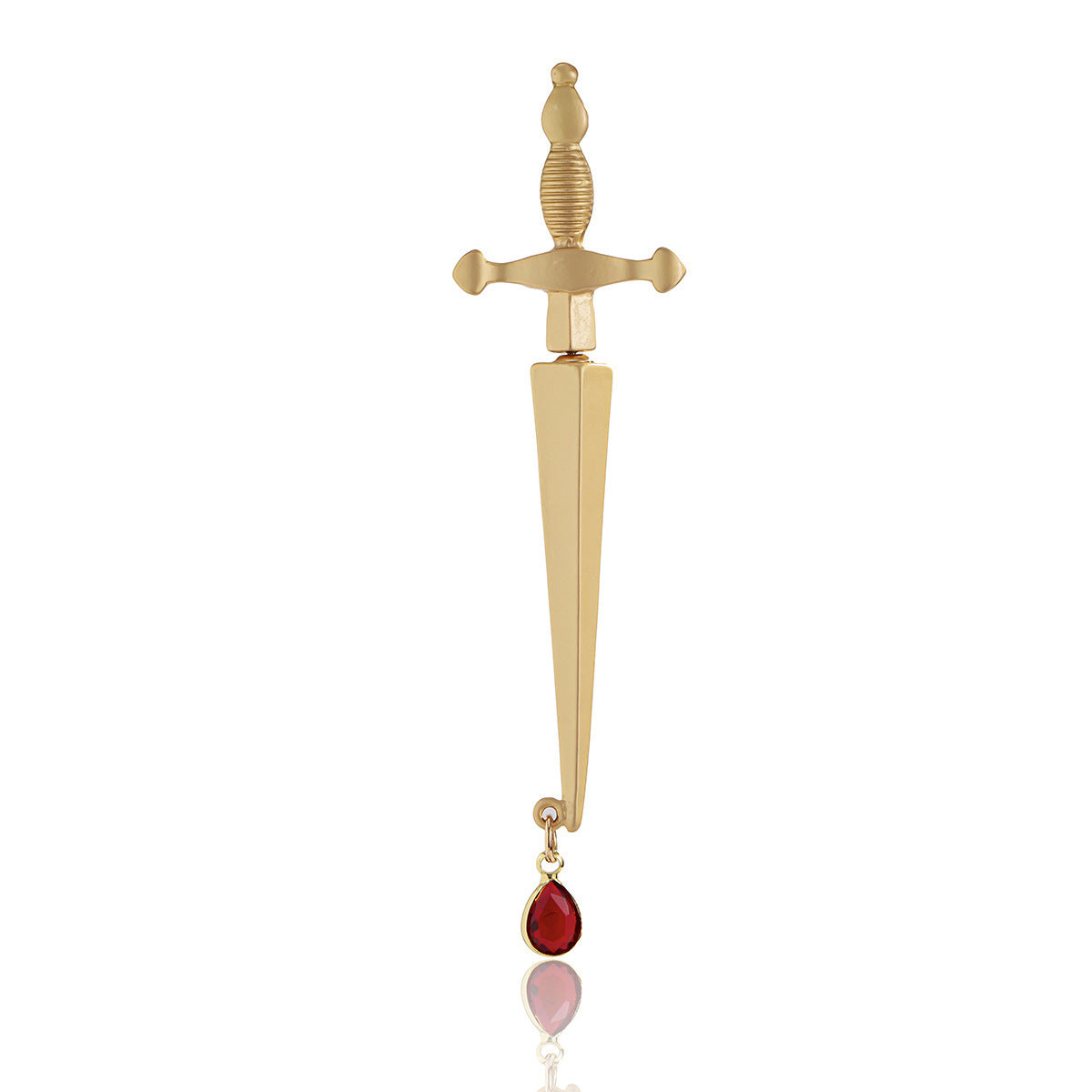 Long Sword Hilt Stud Earrings