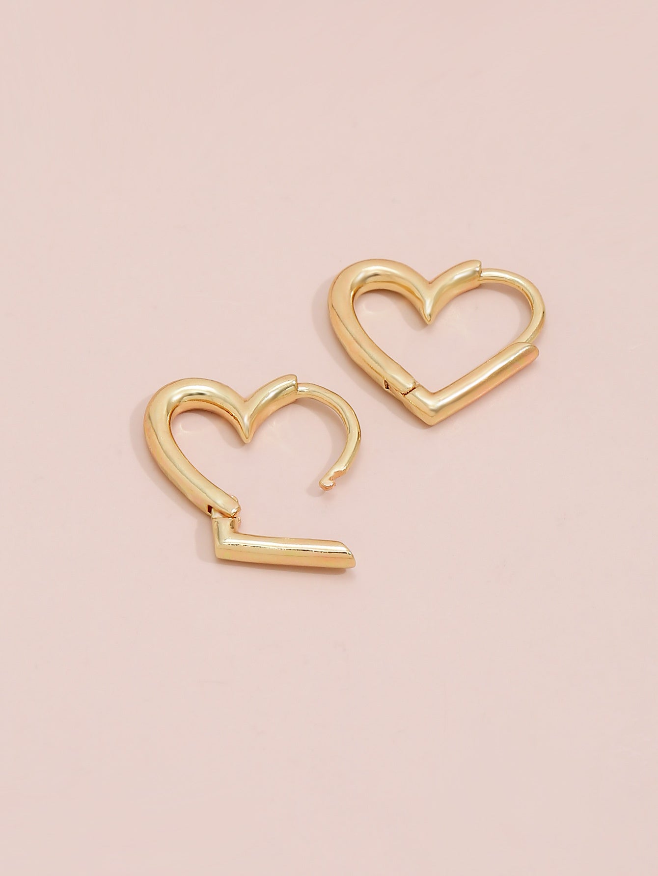 Heart-shaped Earrings Temperament And Circle Earrings Earrings