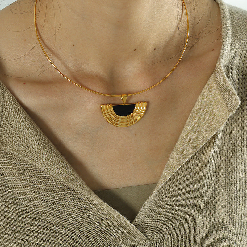 Earrings And Necklace Set Women's Metal