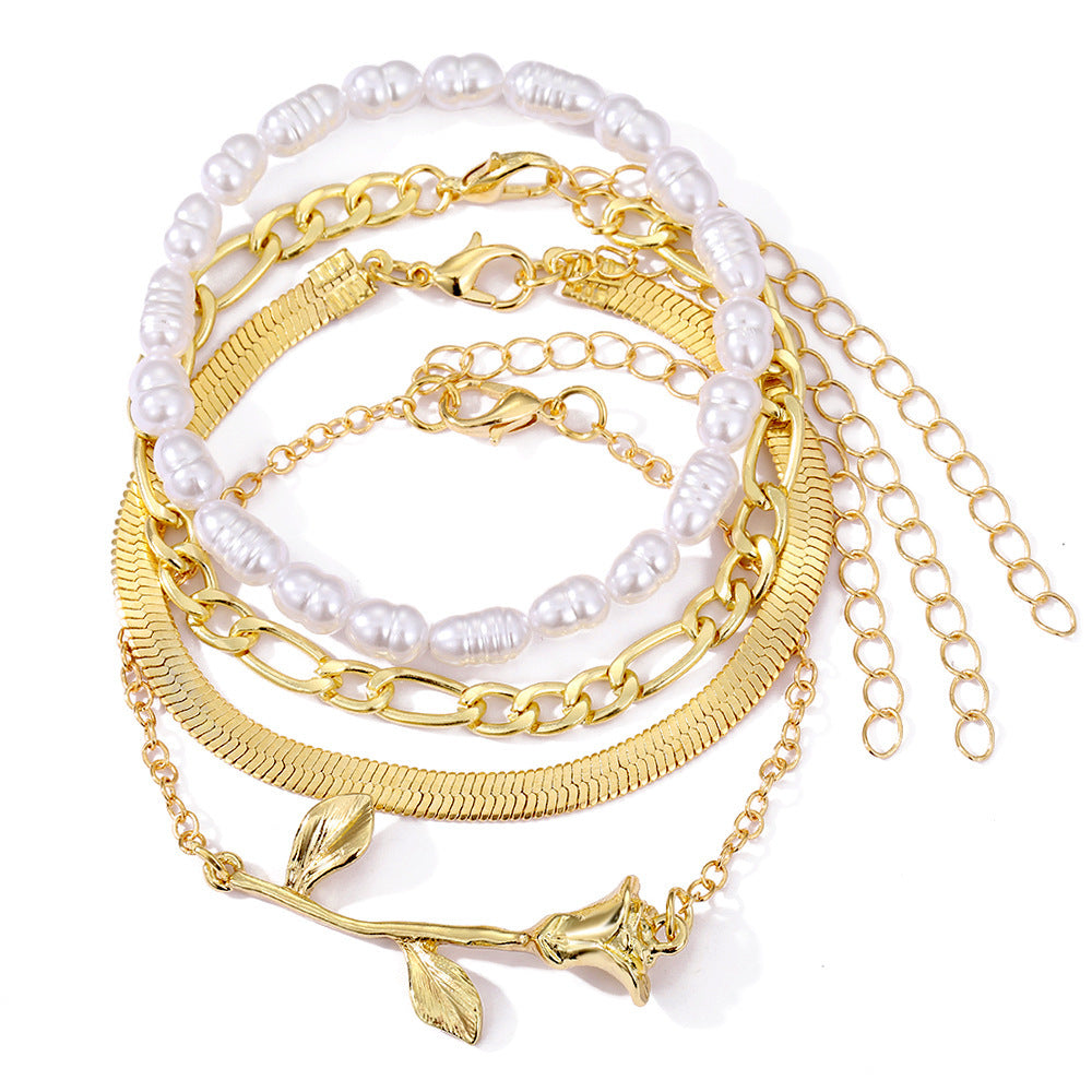 Buckle Multi-layer Bracelet Five-pointed Star Irregular Multi-layer Bracelet