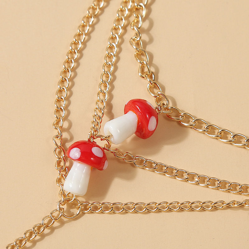 Mushroom Chain Finger Chain Personality Simple And Exquisite Bracelet