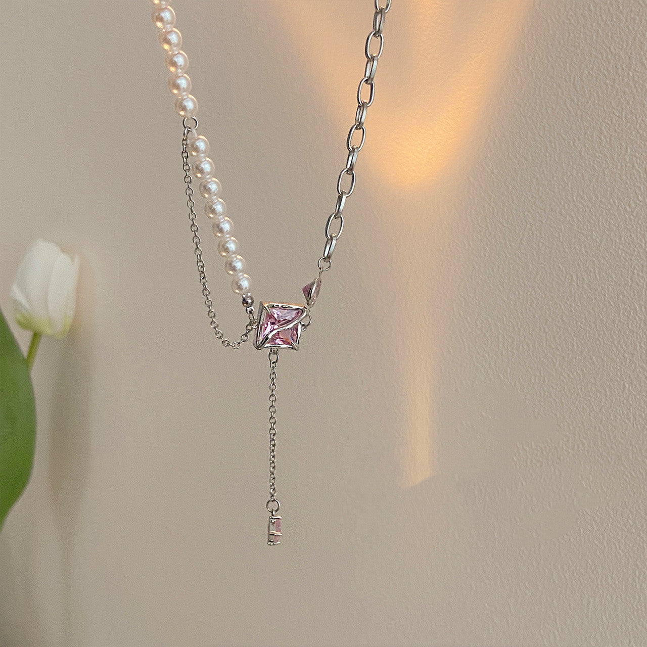 Pearl Mosaic Necklace