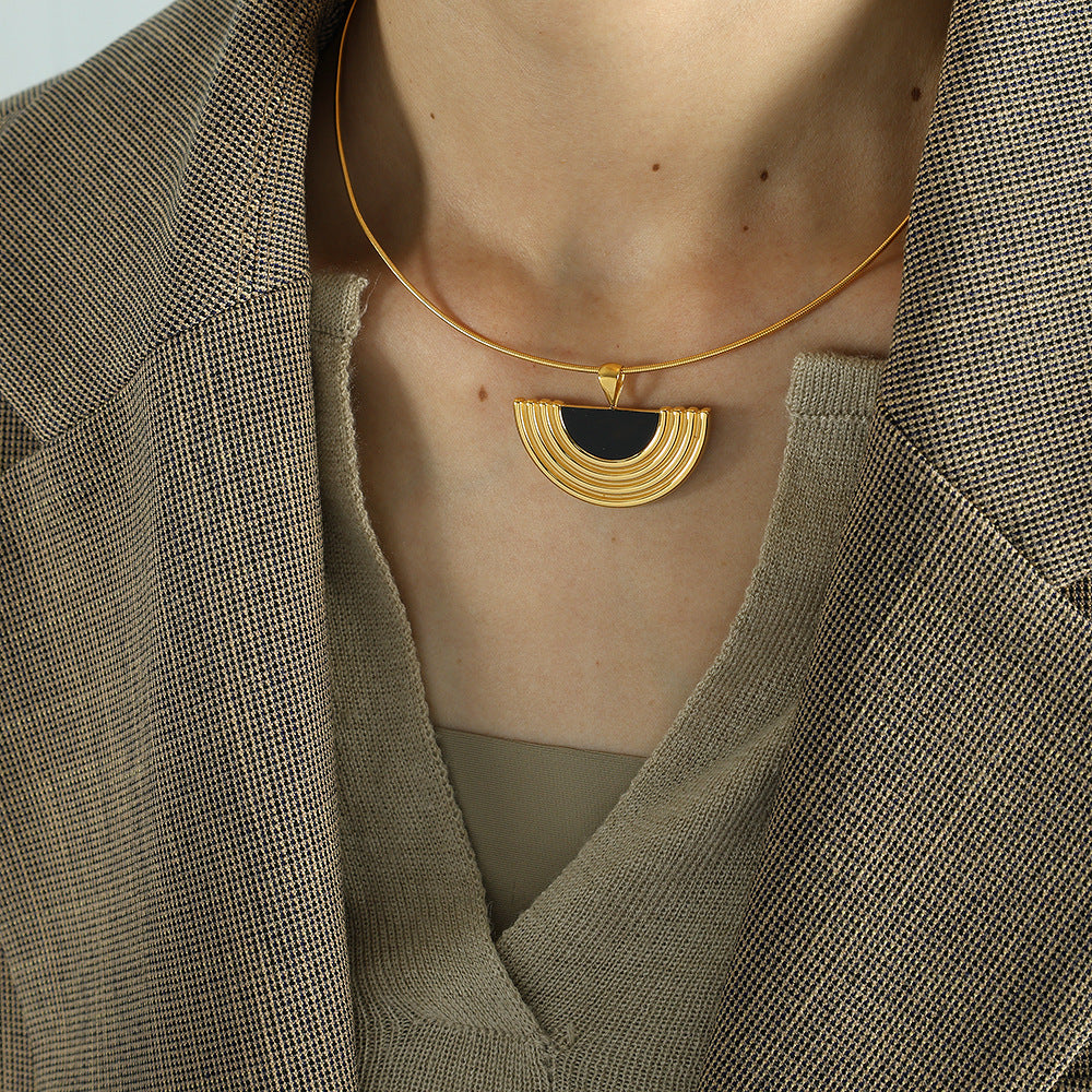 Earrings And Necklace Set Women's Metal