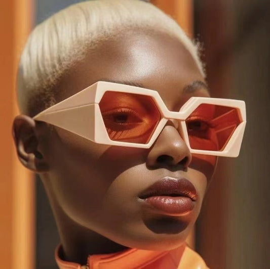 Large Frame Rectangular Sunglasses